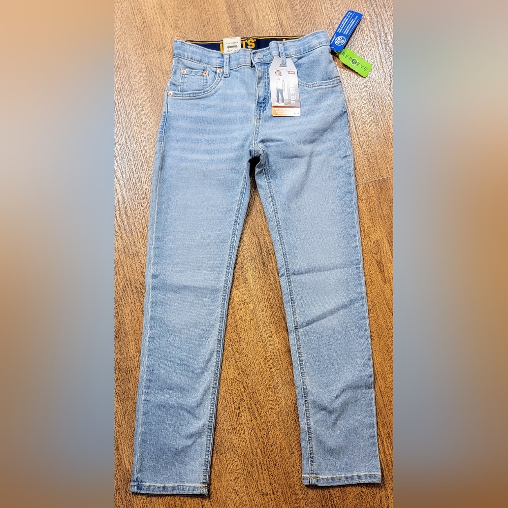 NWT Boys Light Blue Levi's 510 Skinny Stretch Jeans Sz 14 Reg 27x29